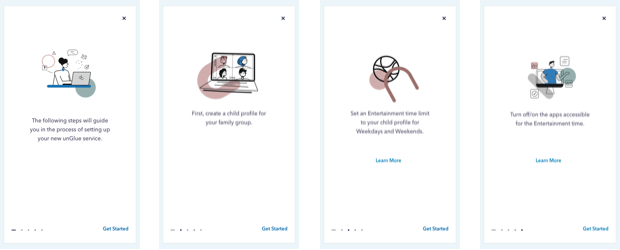 unGlue-OnBoarding-screens